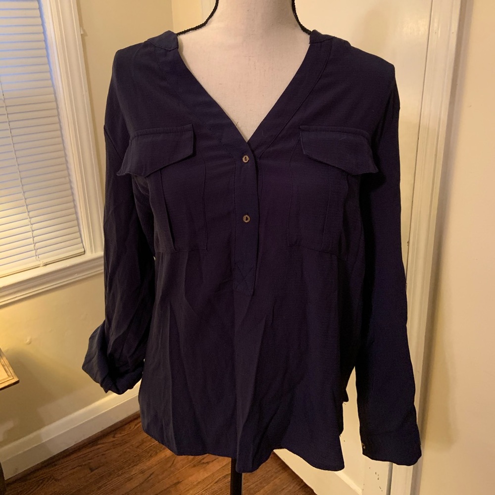 River Island blue blouse